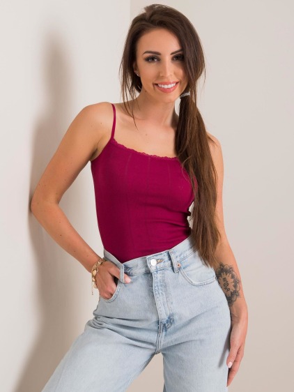 Dámsky top SMILE burgundy