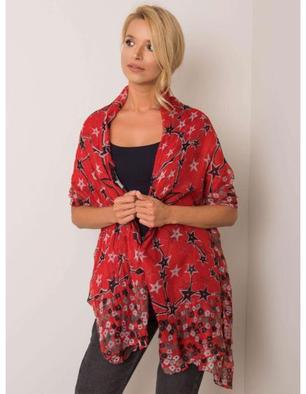 Dámska šatka kvetinová CATH červená