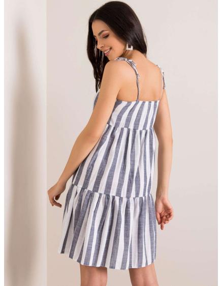 Női SEMILLIE ruha fehér és tengerészgyalogos színben