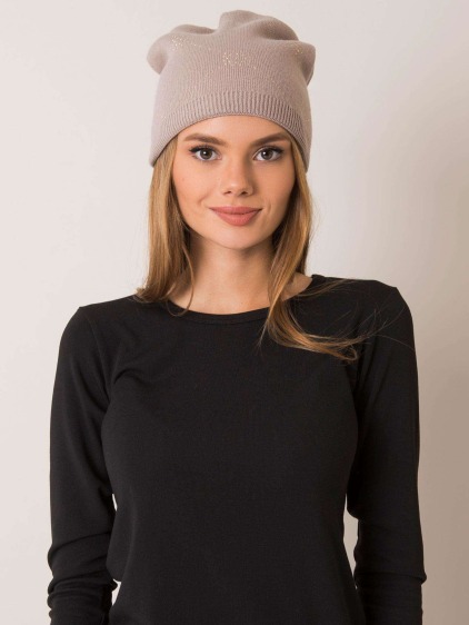 Női téli sapka RUE PARIS beige