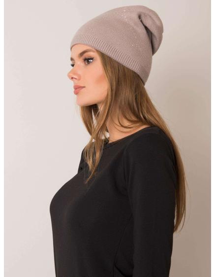 Dámská čepice zimní RUE PARIS béžová 