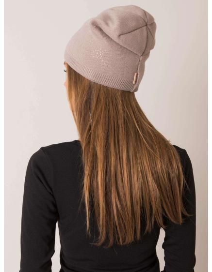 Dámská čepice zimní RUE PARIS béžová 
