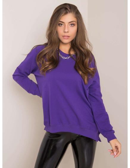 Dámska mikina Leila RUE PARIS tmavo fialová