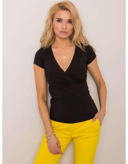 Női póló Messy RUE PARIS fekete