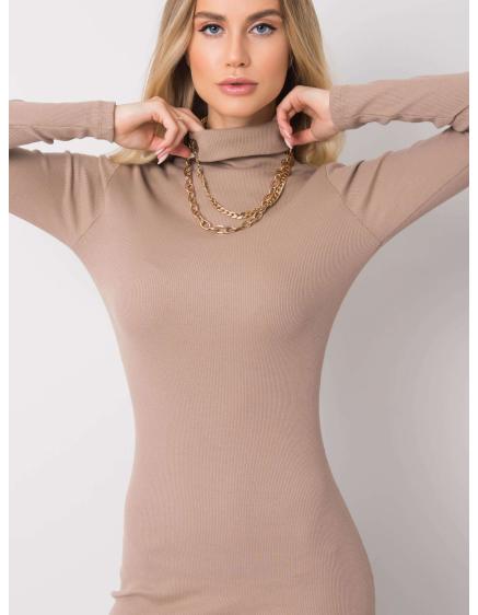 Dámské šaty Livia RUE PARIS tmavě béžové 