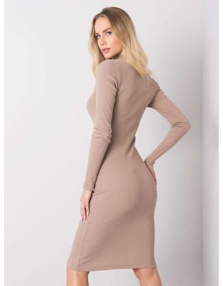 Dámské šaty Livia RUE PARIS tmavě béžové 