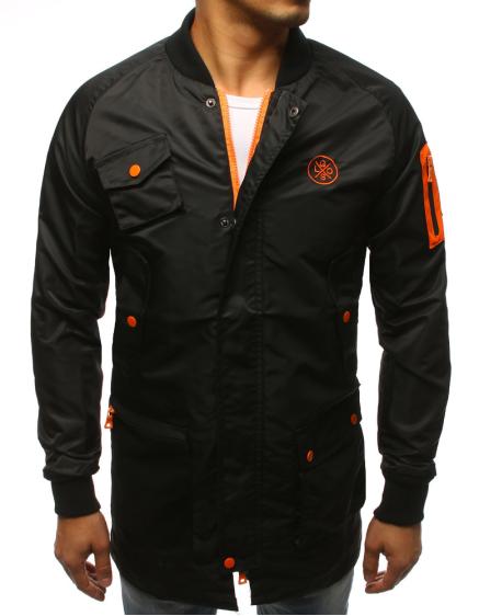 Pánská bunda parka přechodová černá