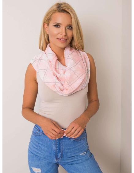 Rózsaszín kockás sál