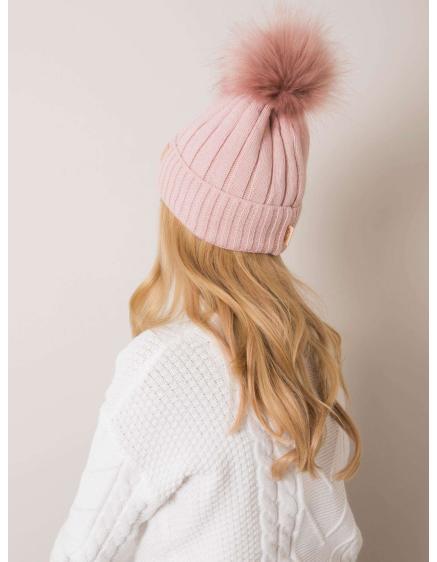 Dámská čepice RUE PARIS světle růžová 