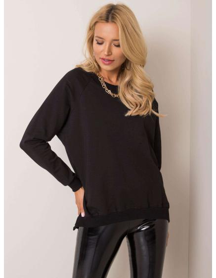 Dámska mikina Leila RUE PARIS čierna