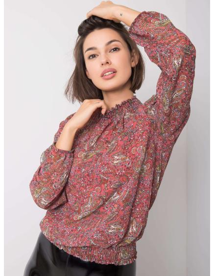 Női blúz Raya SUBLEVEL piszkos rózsaszínű