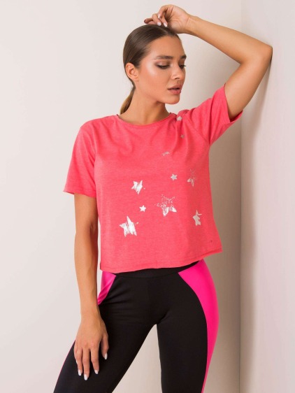 Dámske tričko Star FOR FITNESS coral