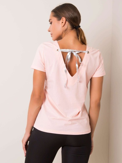 Dámske tričko Marble FOR FITNESS peach
