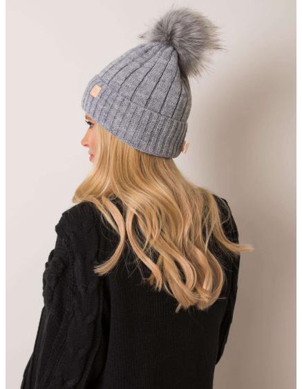 Dámská čepice RUE PARIS šedá 