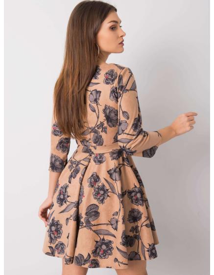 Dámské šaty ISSY béžovo-šedé 