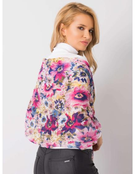 Bézs sál virágokkal