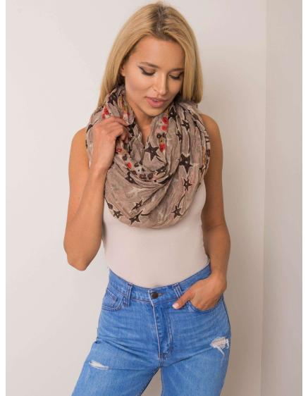 Dámska kvetinová šatka LANDYN béžová