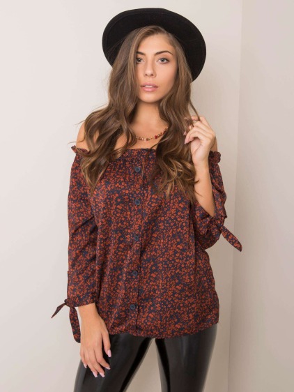 Dámska blúzka Alexa SUBLEVEL navy brown