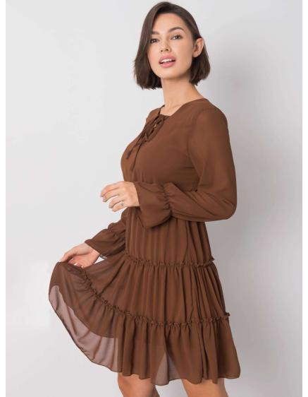 Dámske šaty YANA hnedé