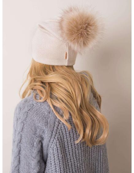 Béžová zimní čepice RUE PARIS