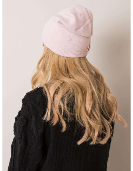 Dámská čepice RUE PARIS světle růžová 