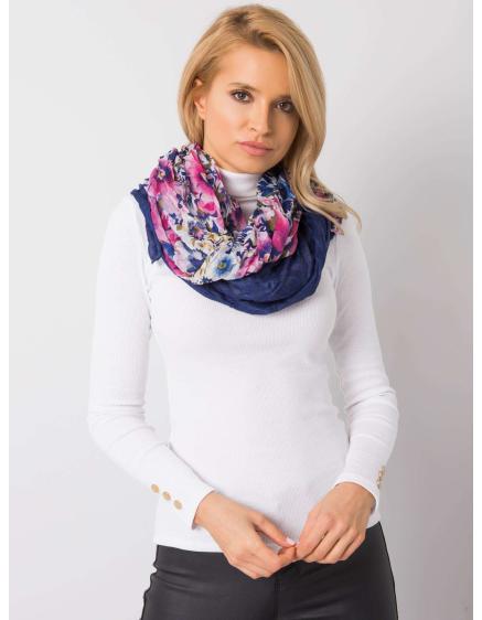 Kék virágos sál