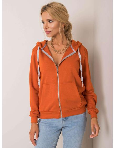 Női pulóver LINDA sötét narancssárga