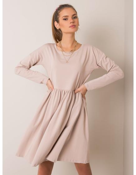 Dámské šaty Vega RUE PARIS béžové 