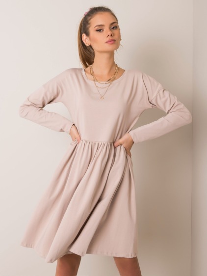 Dámske šaty Vega RUE PARIS beige