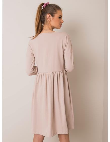 Dámské šaty Vega RUE PARIS béžové 