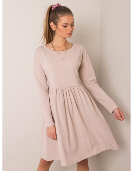 Dámské šaty Vega RUE PARIS béžové 