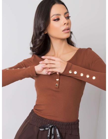 Női formális blúz RUE PARIS barna