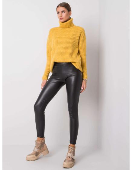 Dámske legíny z organickej kože Briana RUE PARIS black