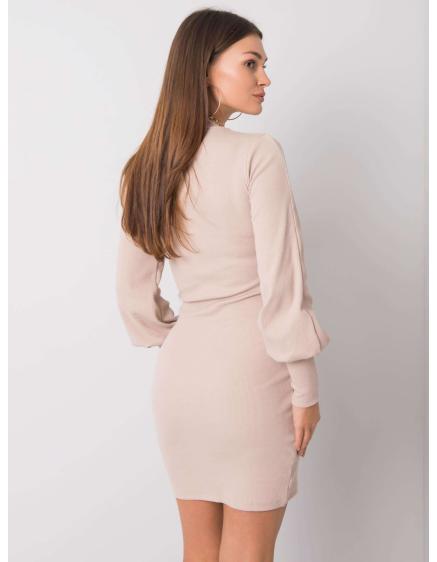 Dámské šaty Cally RUE PARIS béžové 