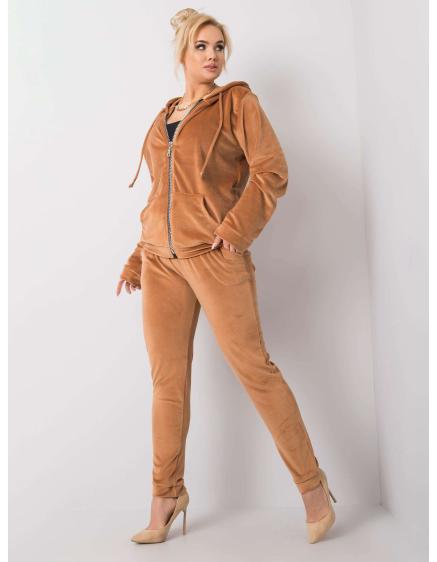 Női plus size szett MICHELL barna