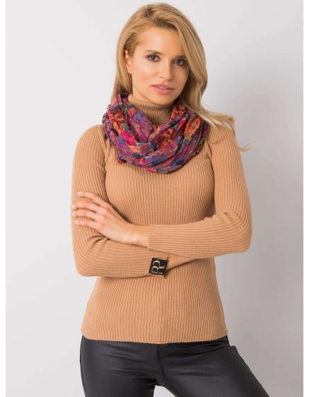 Piszkos rózsaszín virágos sál