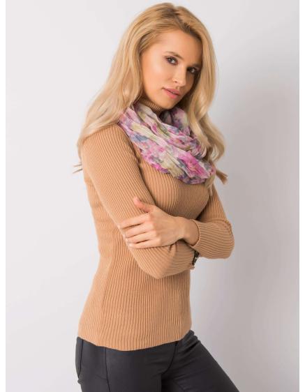 Dámský šátek květinový FRANCIS pudrově růžový  