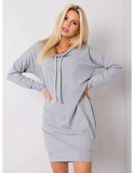 Dámské šaty melanžové KÁTIE šedé 