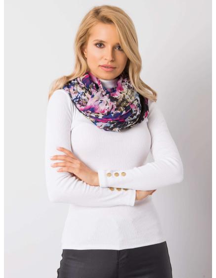 Fekete virágos sál