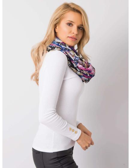 Fekete virágos sál