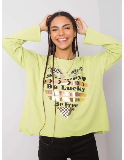 Női hosszú ujjú blúz MIRIANA világoszöld