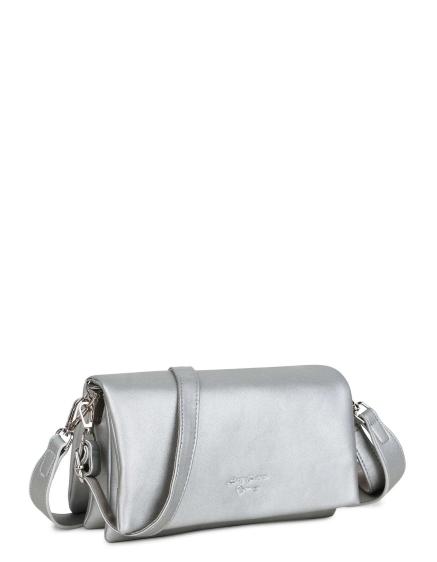 Dámska podlhovastá kabelka LUIGISANTO silver