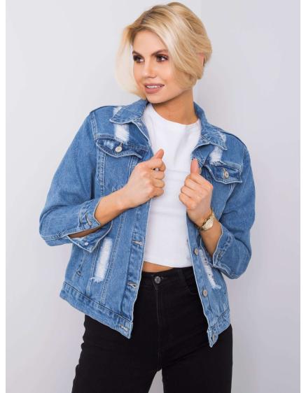 Dámska džínsová bunda Dejana RUE PARIS modrá