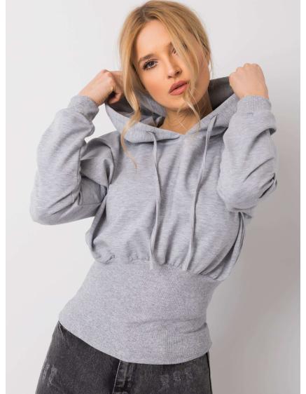 Dámska melanžová mikina Leilani RUE PARIS sivá