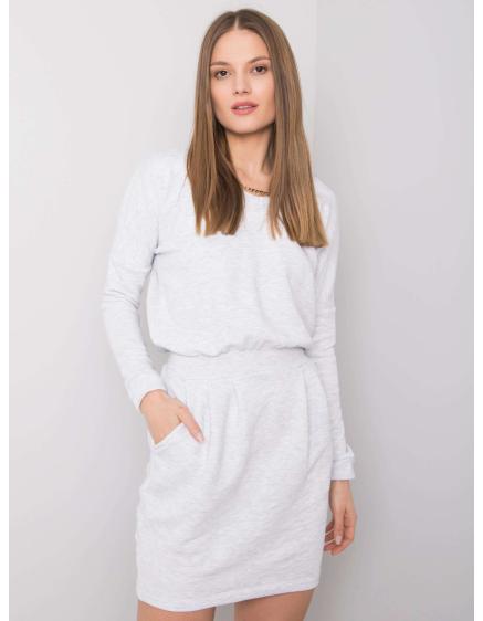 Női Kloe RUE PARIS ruha világos szürke