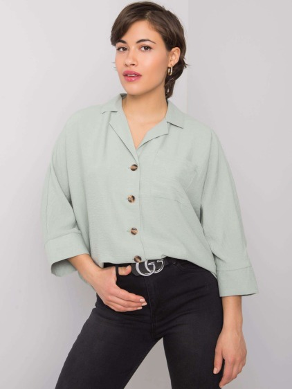 Dámska košeľa Mayra RUE PARIS mint green