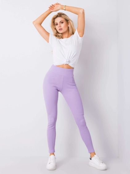 Női bordázott leggings SANJA Lila