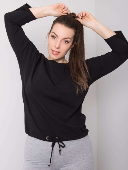 Dámska bavlnená blúzka plus size SANDY black