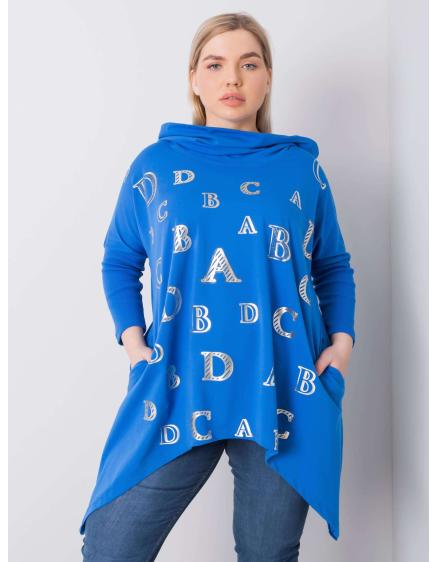 Női plus size blúz AINA sötétkék