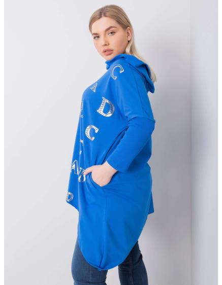 Női plus size blúz AINA sötétkék